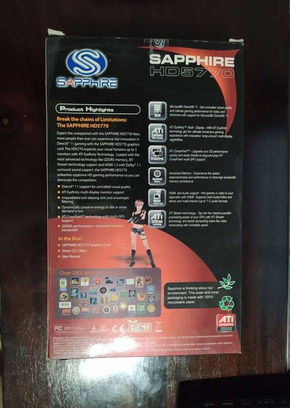 ATI Radeon HD 5770 Sapphire 1GB GDDR5