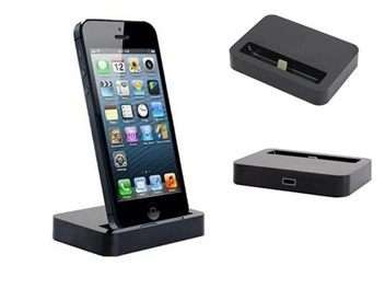 3PCS x Dock Cradle Sync Charger Station 4 iPhone 5 Black