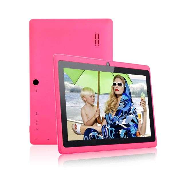 DUAL CAM Tablet - 7 Inch Android 4.0 - 512MB RAM - 4GB built-in memory ~Color PINK