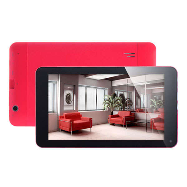 7" Android 4.2 Dual-Core 4GB VIA8880 Capacitive Dual Camera Tablet Touch PAD PC HDMI Color RED