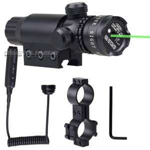 Powerful Point Dot Sight Tactical Green Laser Scope 2 Switch Mount Air Rifle Gun Box