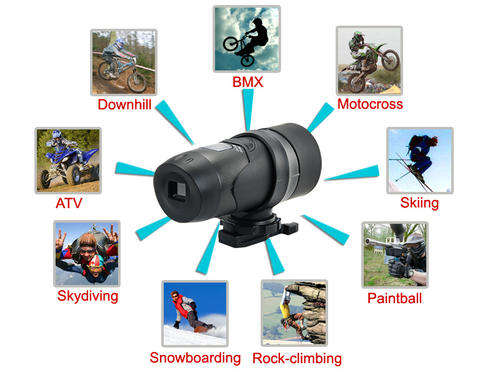 Waterproof Outdoor Sports Action Camera Helmet Camcorder