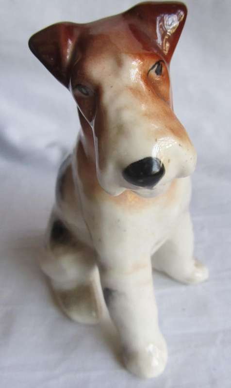 PORCELIAN TERRIER DOG ORNAMENT