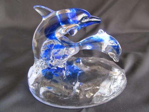 DOLPHIN MOTIF MURANO ORNAMENT