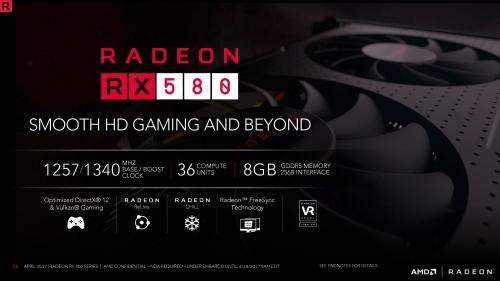 Radeon RX580 ;8GB DDR5