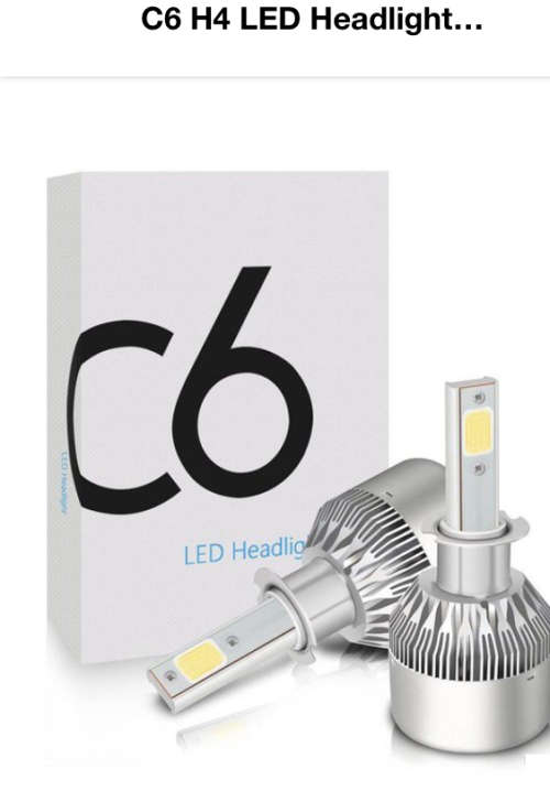 C6 Headlight Bulb Set - H4 (3 Pin)