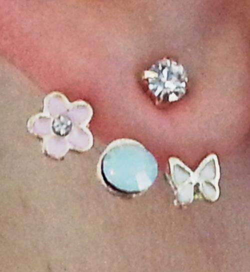 Summer ear cuffs - Pink