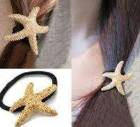 Tropical island Starfish hair accessory