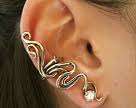Classic Swirl earring / ear cuff Gold
