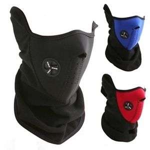 >>RED<<Warm Neoprene Biker's, Hiker's an Cyclist's mask. Ideal protection from the Icy Winter wind