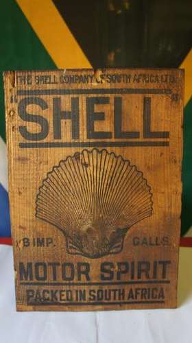 Vintage Shell Wooden Advertising Board