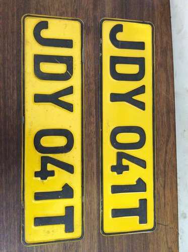 Vintage Transvaal Metal Number Plates