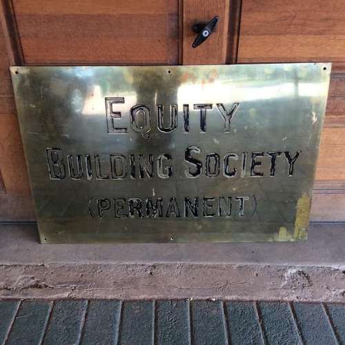 Equity Building Society Sign