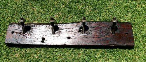 Rhodesian Teak Sleeper Wood Coat Hanger