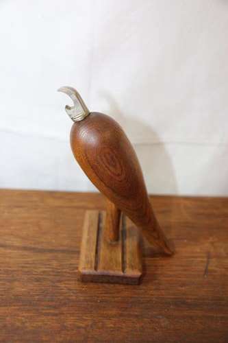 Vintage Wooden Bird Shaped Bottle Opener