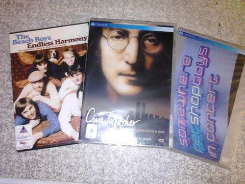 3 Brand New MUSIC Dvd's