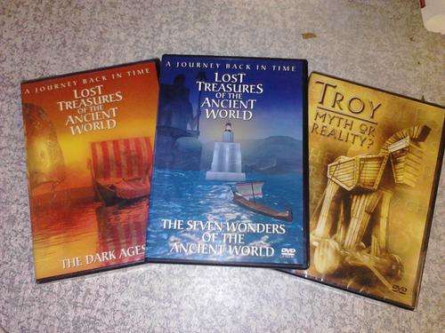 3 New dvd's -LOST TREASURES, Troy, 7 wonders, The Dark ages