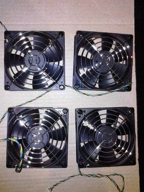 5 COMPUTER FANs -9cm square