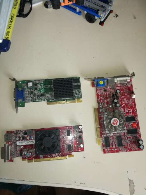 Old Graphics cards being sold for parts.