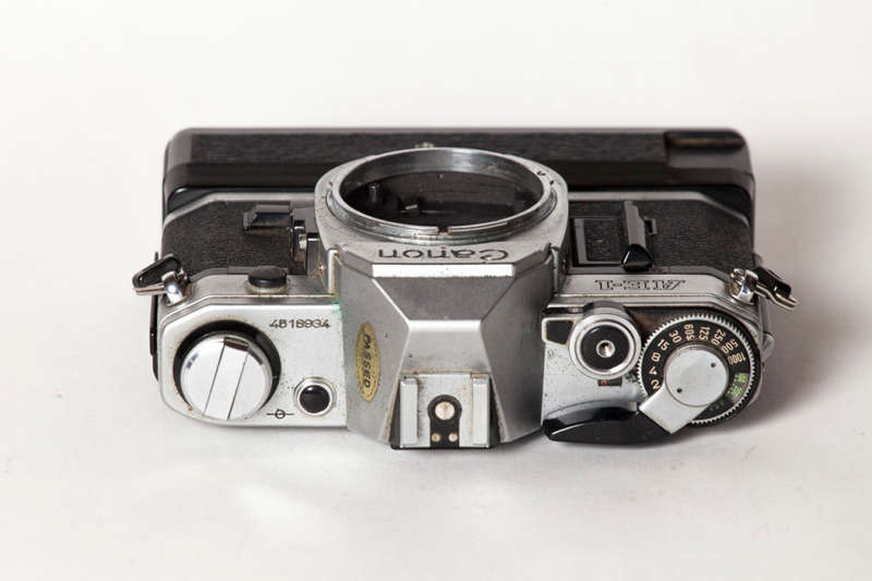 Canon AE-1 with winder