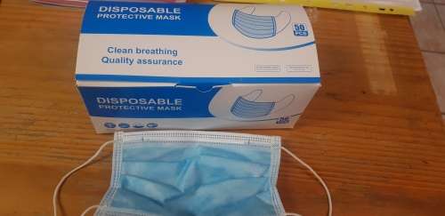 BOX OF 50 MASK 3 PLY BID PER BOX