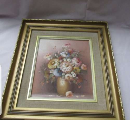 OIL ON BOARD FRAMED K.STONE 38×42CM