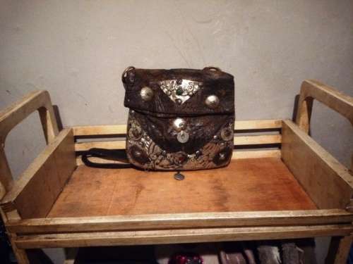 !! ELEPHANT LEATHER HANDBAG HAND MADE!! DONT MISS THIS!!