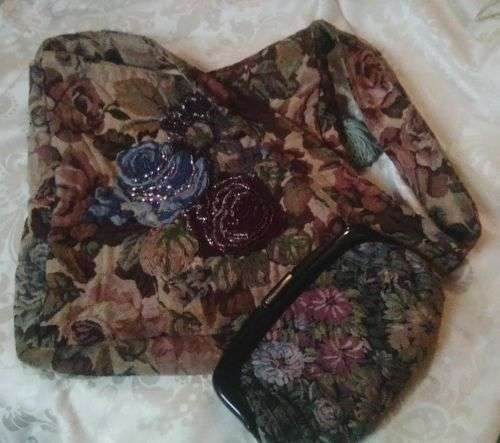 Exquisite Vintage Embroidered Handbag and Purse