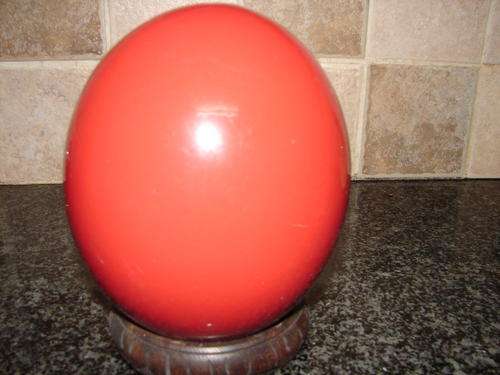 Polished Ostrich Egg ( Red)