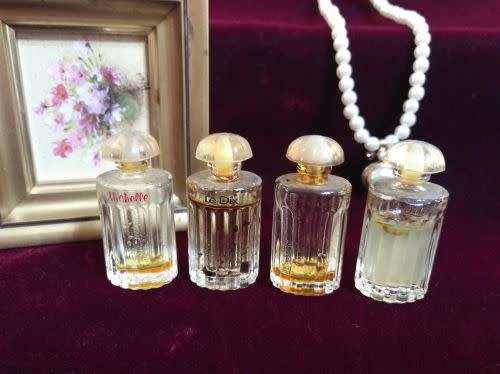 4 Mini Vintage Bottles