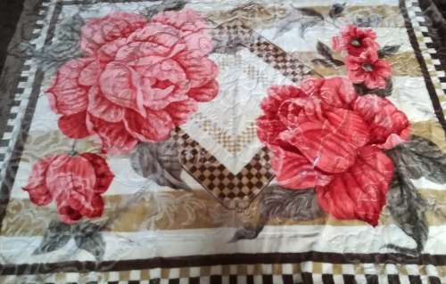Luxury Mink Embossed Double Blanket Petal