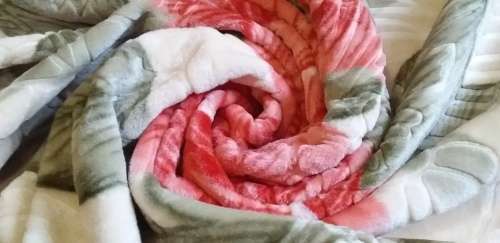 Luxury Assorted A Mink Embossed Double Blanket Petal