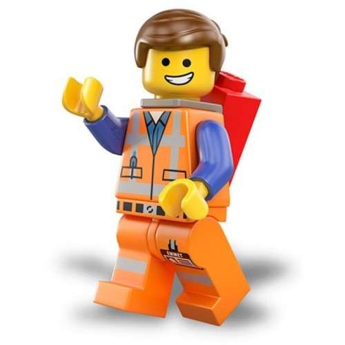 LEGO Minifigures: LOOSE Emmet with Piece of Resistance.