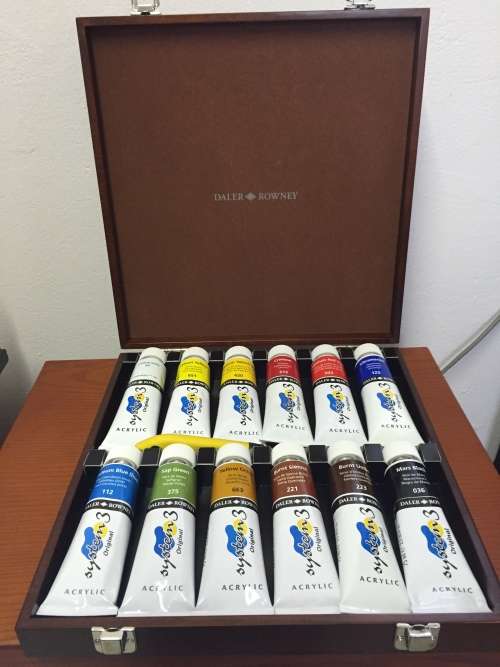 Daler Rowney System 3 Original Deluxe Wooden Box