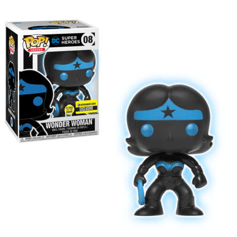 Funko Pop Wonder Woman 08, Glow in The Dark.