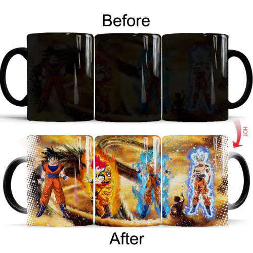 Dragon Ball Super Dragon Ball Z - Heat Activated Mug - Forms of Goku