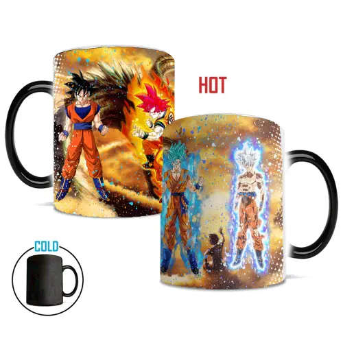 Dragon Ball Super Dragon Ball Z - Heat Activated Mug - Forms of Goku