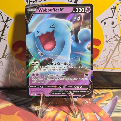 Pokemon card - Wobbuffet V - 086/202 + 15 card pack