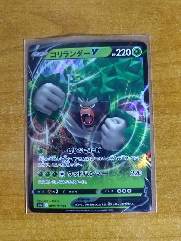 Pokemon Trading Card Game - Rillaboom V #9 - Japanese