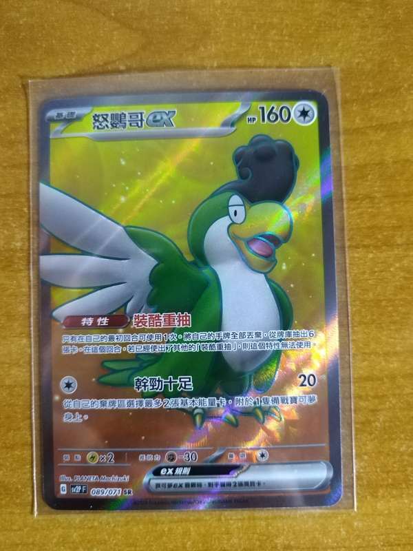 Pokemon Trading Card Game - Squawkabilly Ex #89 - Chinese