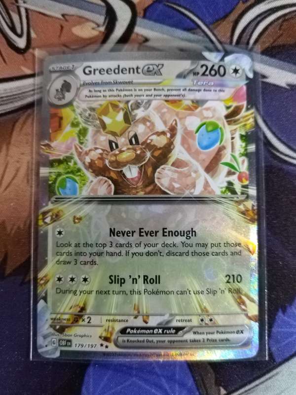 Pokemon Trading Card Game - Greedent Ex #179 - English