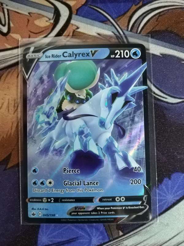 Pokemon Trading Card Game - Ice Rider Calyrex V #45 - English