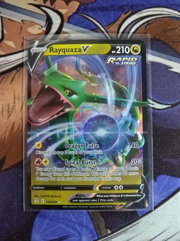 Pokemon Trading Card Game - Rayquaza V #110 - English