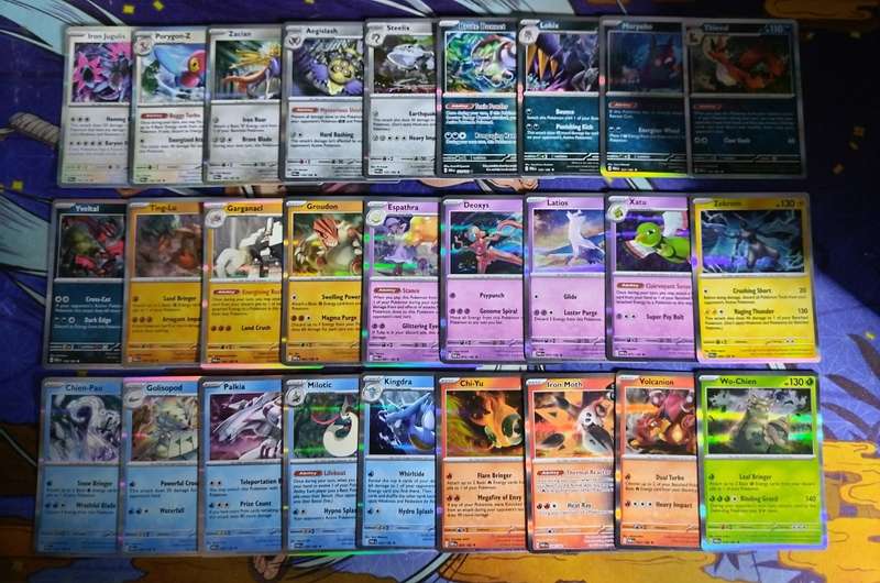 Pokemon Trading Card Game - Full Set of Paradox Rift Holo Rares - English