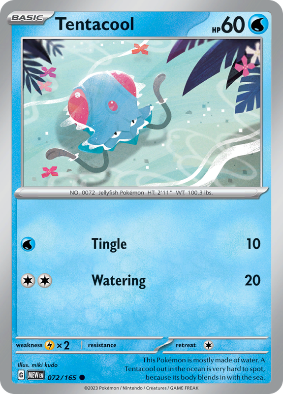 Pokemon Trading Card Game - 151 - Tentacool