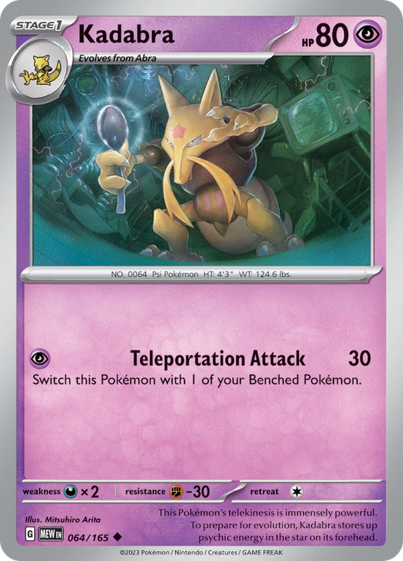 Pokemon Trading Card Game - 151 - Kadabra