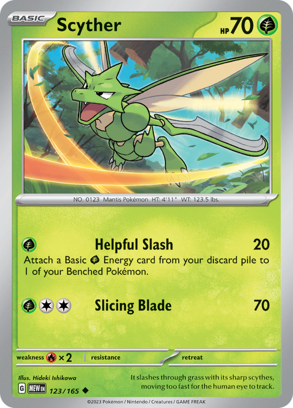 Pokemon Trading Card Game - 151 - Scyther