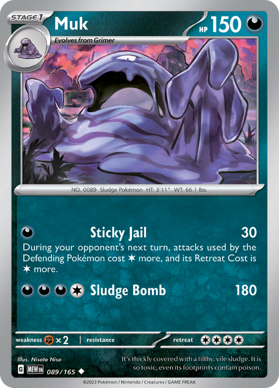 Pokemon Trading Card Game - 151 - Muk