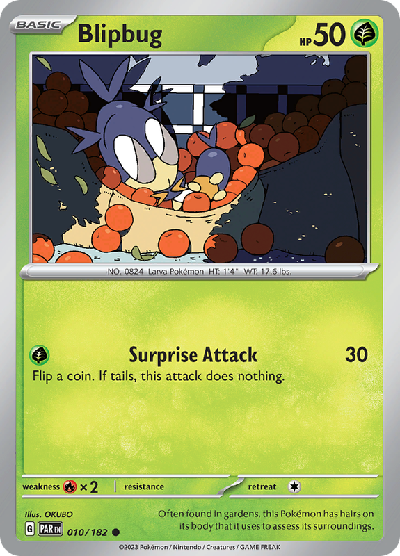 Pokemon Trading Card Game - Blipbug #10 Pokemon Paradox Rift