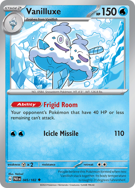 Pokemon Trading Card Game - Vanilluxe #45 Pokemon Paradox Rift